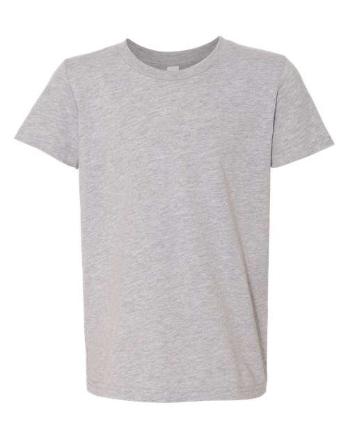 Youth CVC Jersey Tee — Athletic Heather (front)