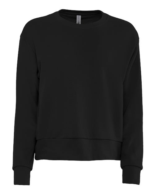 Women’s Laguna Sueded Crewneck Sweatshirt — Black (front)
