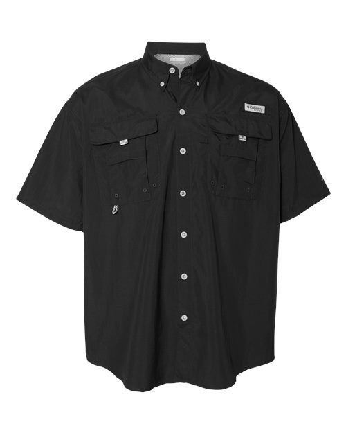 Men’s PFG Bahama™ II Short Sleeve Shirt — Black (front)
