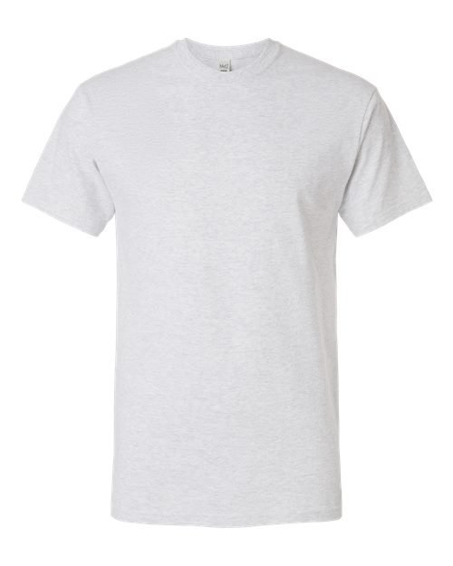 Men’s Gold Soft Touch T-Shirt — Ash (front)