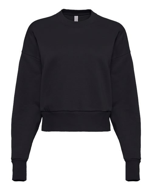 Women’s Heavyweight Crewneck Sweatshirt — Black (front)