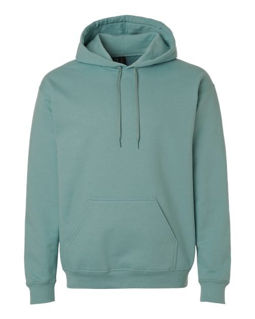 Unisex Softstyle® Midweight Hooded Sweatshirt — Aquatic (front)