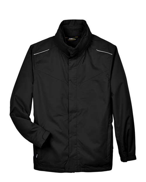 Men’s Region 3-in-1 Jacket with Fleece Liner — Black (front)