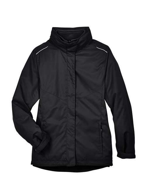 Women’s 3-in-1 Jacket with Fleece Liner — Black (front)