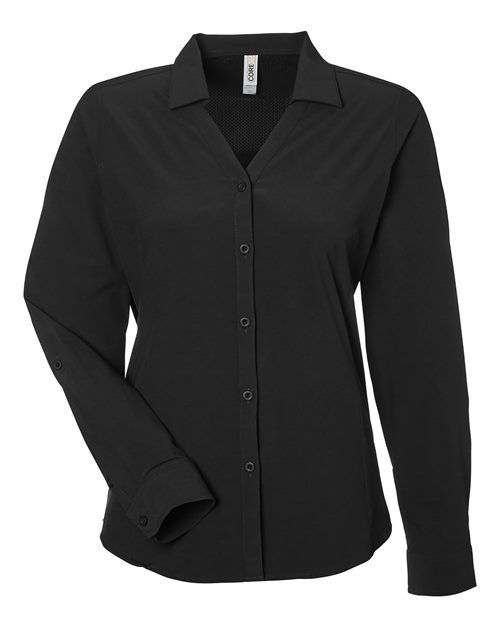 Women’s Ultra UVP® Marina Shirt — Black (front)