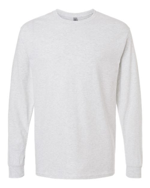 Unisex Heavy Cotton™ Long Sleeve T-Shirt — Ash (front)