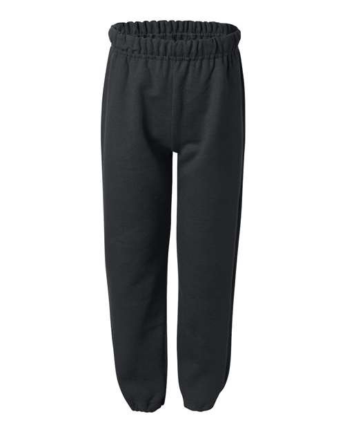 Youth Heavy Blend™ Sweatpants — Black (front)