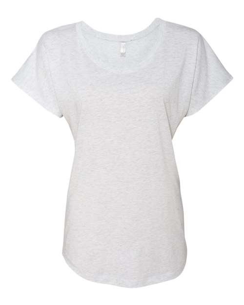 Women’s Triblend Dolman T-Shirt — Heather White (front)