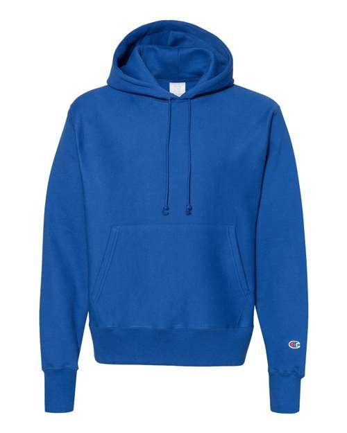 Unisex Reverse Weave® Hooded Sweatshirt — Athletic Royal (front)