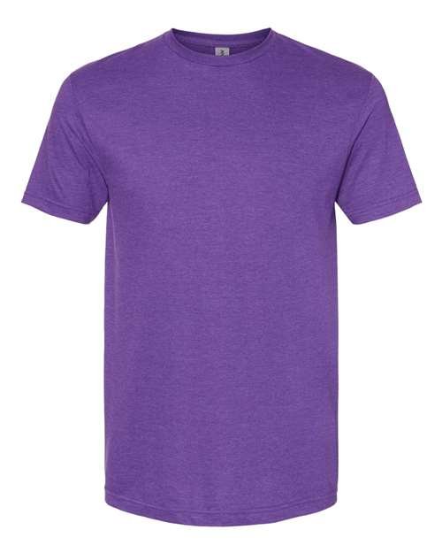 Unisex Softstyle® CVC T-Shirt — Amethyst (front)