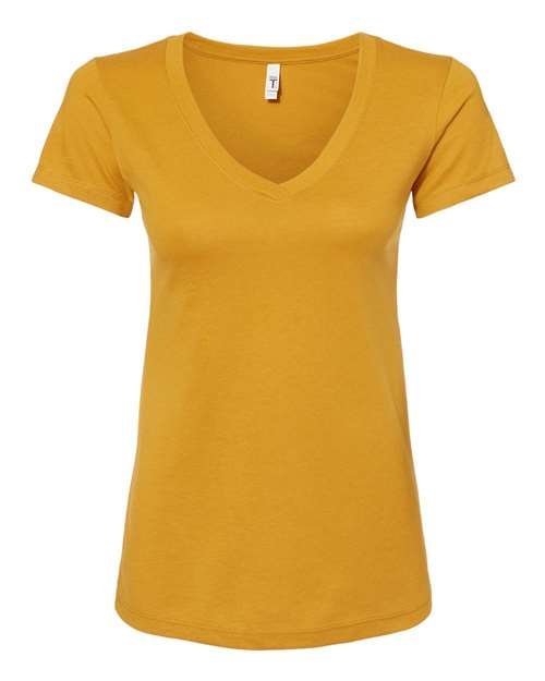 Women’s Ideal V-Neck T-Shirt — Antique Gold (front)