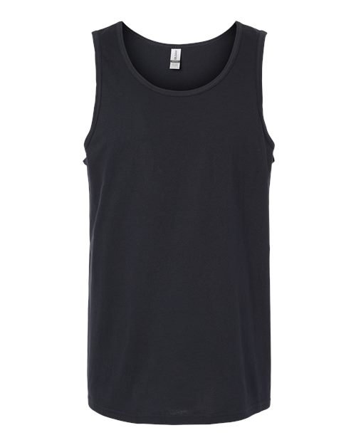 Unisex Softstyle® Tank Top — Black (front)